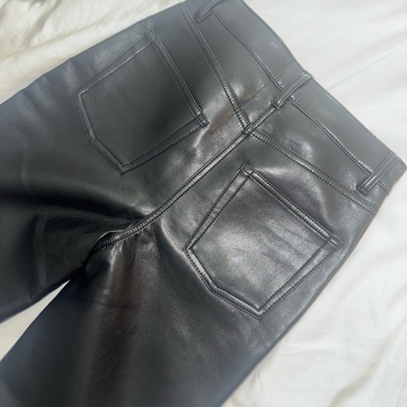 Aritzia Wilfred Black Faux Leather Pants - Picture 5 of 6
